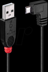 31975 USB 2.0 cable, A connector to micro B connector, 90° 0.5 m