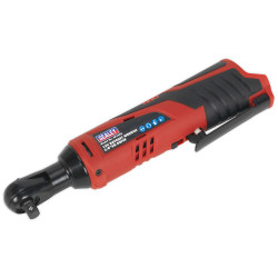 Sealey CP1202 Cordless Ratchet Wrench 3/8&quot;Sq Drive 12V Li-ion - Body Only
