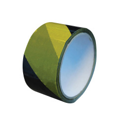 Faithfull 00225033BYTBS Economy Self-Adhesive Hazard&#xA0;Tape&#xA0;Black/Yellow 50mmx 33m