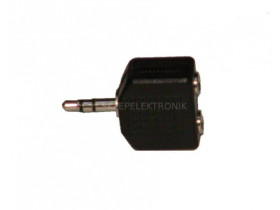 Rozgałęźnik wtyk jack 3,5mm - 2x gniazda jack 3,5mm