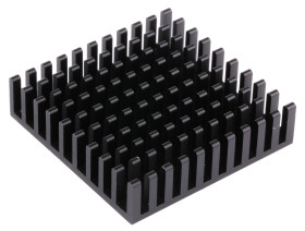 Radiator 40 x 40 x 10mm 13.8K/W Kwadrat Uniwersalny Alu