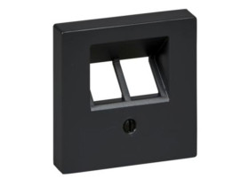 MERTEN Płytka czołowa mechanizmu RJ45 podwójna antracyt system M MTN298014 SCHNEIDER ELECTRIC