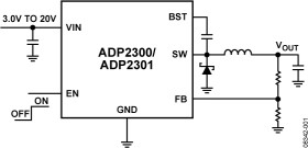 1.2 A, 20 V, 700 kHz Nonsynchronous Step-down Switching Regulator