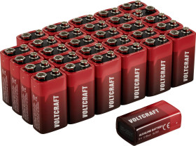 VOLTCRAFT VC-16107990 Bateria 9 V alkaliczno-manganowe 550 mAh 9 V 30 szt.