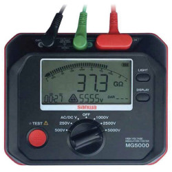 Sanwa 9998404095 MG5000 Insulation Tester 250-5000V 1 TΩ 1 piece(s)