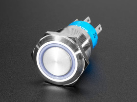 Rugged Metal On/Off Switch - 19mm 6V RGB On/Off