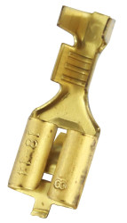 Konektor płaski Żeński 6.35 x 0.8mm 0,8 → 2,0 mm², 18 → 14 AWG długość 19.5mm Izolacja: Nieizolowane