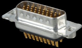 163A16659X D-SUB plug, high density, 26-pin, soldered, twisted
