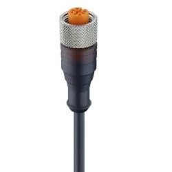 Kabel konfekcjonowany sensor/aktuator jednostronnie zakończony M12 4-pin żeńska z kablem 20m RKT 4-07/15 M