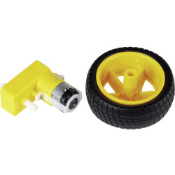 Joy-it Gear motor 90&#xB0; angle yellow/black compatible with Arduino &amp; Raspberry Pi