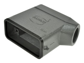 Obudowa złącza; Han A; 19200101540; 10A; metal; kątowe 90°; na przewód; wyjście na dławnicę M20; do 1 klamry; 1 boczne wyjście p