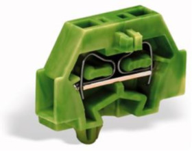 2-wire terminal, spring-clamp connection, 0.08-1.5 mm², 1 pole, 18 A, 6 kV, yellow/green, 260-317