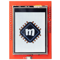 Wyświetlacz dotykowy TFT LCD 2,4" 240x320px z czytnikiem microSD - Shield dla Arduino