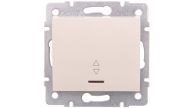 Logi Łącznik Schodowy Z Led Śrubowy 10Ax 250V Kremowy 021140103 25141