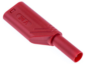 Adapter z wtykiem bananowym Męski Śruba typ Wtyk bananowy Czerwony 16A Hirschmann Test & Measurement rozmiar 4 mm