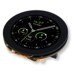 Round LCD touchscreen display 1.28'' 240x240px for Seeed Xiao + microSD