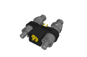 Listwa stykowa PCB 4-pinowe MHDAS raster: 1.27 mm Prosty 2-rzędowe Amphenol Socapex Do montażu na płytce drukowanej W