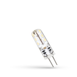 Żarówka LED 1.5W G4 12V COLUMN SILIKON CW WOJ+13118