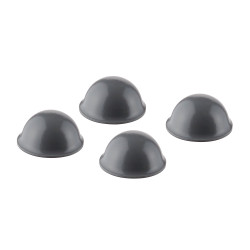 Stopki samoprzylepne Szary średnica: 16mm Półkolisty Przyklejanie 3M