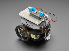 Adafruit Mini 3-Layer Round Robot Chassis Kit - 2WD with DC Motors