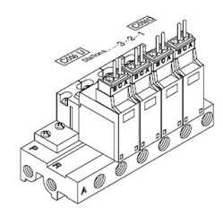 Podstawa rozdzielacza 4-drogowa SMC