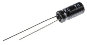 Kondensator 10μF 50V dc Radialny, Otwór przelotowy RS PRO roztaw: 2mm 5 (Dia.) x 11mm