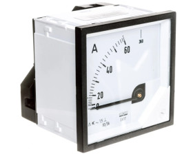 Amperomierz analogowy tablicowy 60/360A do przekładnika 60/5 72x72mm IP50 C3 K=90 st. EA17N H41400000000
