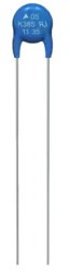 Varistor, radial, VV 470 V, 400 A, 385 V (DC), 300 V (AC), ±10 %, 0.1 VA (AC), 9.6 J, B72205S0301K101