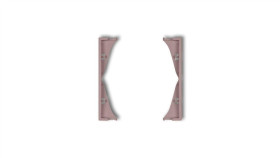 Mini Ramka Pośrednia Do Gniazd Podwójnych Lawendowa 42Mrp-2