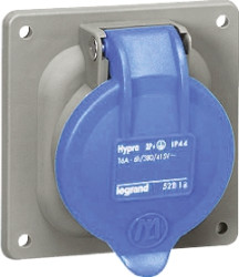 16A Gniazdo Legrand Niebieski IP44