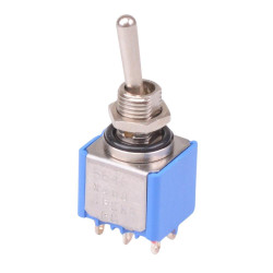 5646ABX408 APEM On-On Miniature Toggle Switch Sealed DPDT
