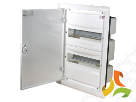 Rozdzielnica podtynkowa 24 modułowa 2x12M drzwi metal IP40 ERP12-2 001101202 ETI