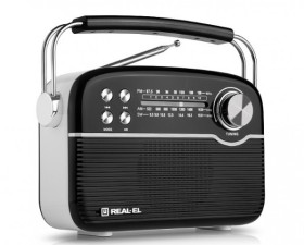 ODBIORNI RADIOWY REAL-EL X-545 BLACK