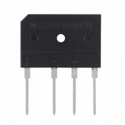 D25XB80 mostek prostowniczy jednofazowy Graetza 800V 25A płaski