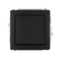 DECO Łącznik jednobiegunowy czarny mat 12DWP-1