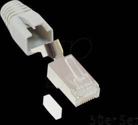 GC-N0092 RJ-45 connector Cat.6A, 50er set gray