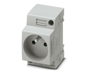 Gniazdo sieciowe Gniazdo Montaż na szynie DIN 16A