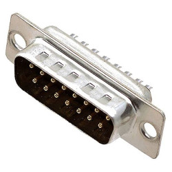 Encitech 2101-0180-02 DB15-SP D-Sub Pin Strip 15 Pins Solder Bucket