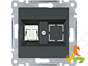 LUMINA Gniazdo komputerowe RJ45 kat.5e FTP czarne WL2133 HAGER