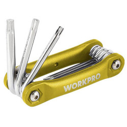 WorkPro WP222025 Allen key set TORX T8-T40 Durable set in compact design