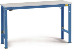 Manuflex LU7033.5007 ESD Uniwersalny stół roboczy ESD ze specjalną płytą podstawy z kauczuku, szer. X gł. X wys. = 1250