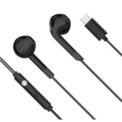 Słuchawki douszne z mikrofonem K&M C2 czarne USB-C