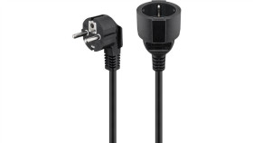 Przedłużacz Ziemny, 2 M, Czarny - Długość Kabla 2 M