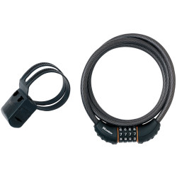 Master Lock 8120EURDPRO Black Braided Steel Combination Cable 1.8m x 10mm