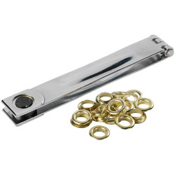 kwb 929710 eyelet pliers Brass 12 eyelets for paper cardboard plastic