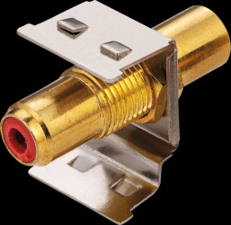 26110393 RCA keystone coupling, metal, red
