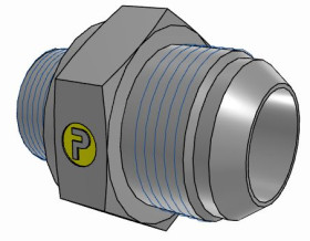 Złączka hydrauliczna, Złacze A: M26 męskie, Złacze B: UNF 1 5/16-12 męskie