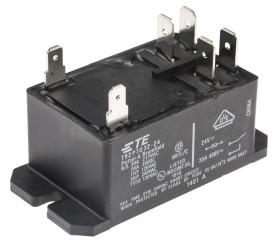 Przekaźnik mocy 24V dc DPST TE Connectivity 1.7W, montaż PCB 350Ω Otwór przezierny
