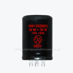 Kondensator 32+32uF/560V Chassis JJ