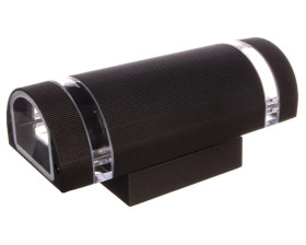 Oprawa ścienna dwukierunkowa SILVA, GU10, MAX.2x50W, IP54, AC220-240V, 50/60Hz, czarna